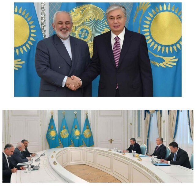 ️دیدار ظریف با رئیس‌ جمهوری قزاقستان