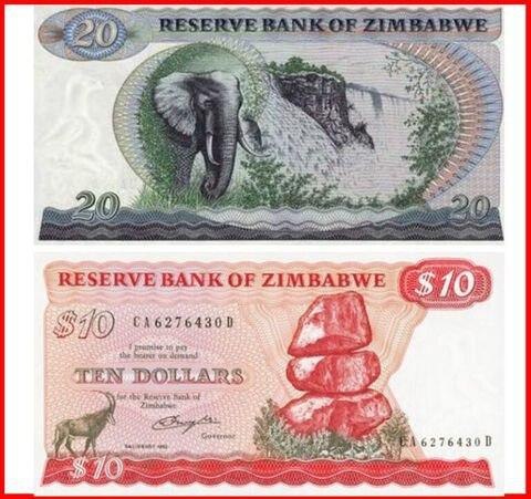 رونمایی از ارزشمندترین اسکناس زیمبابوه با طرح واحد پولی منسوخ
